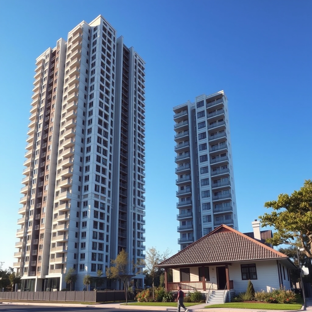 High-Rise Apartments vs Independent Houses for Flat Sharing