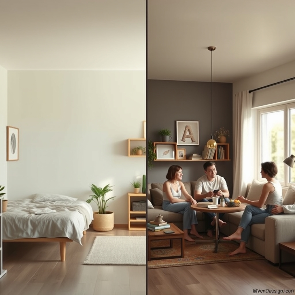 Choosing Between a Studio and a Shared Room: Cost and Lifestyle